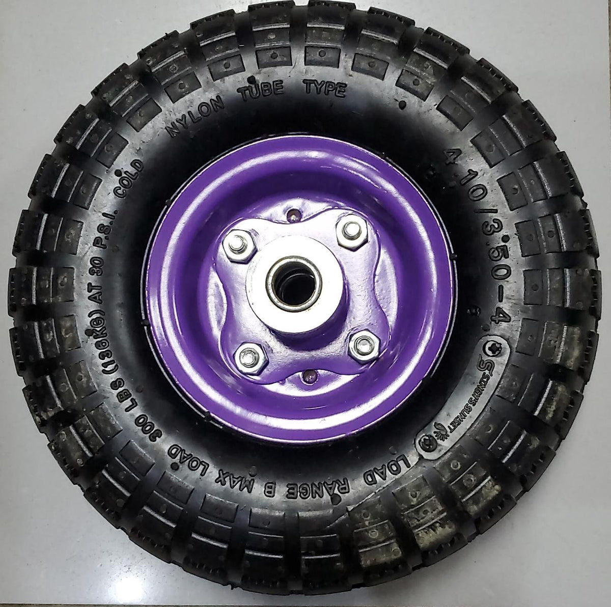 SINGH'S SUNSET Hand Truck Trolly Wheel 4.10/3.50-4 4P Purple