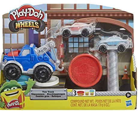 PLAY-DOH Toy Wheels Tow Truck with 3 NON-TOXIC Colors