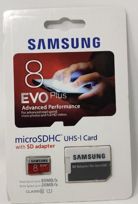 GENERIC Computer Sd Micro Card 8GB with 1ADPTOR Evo Plus