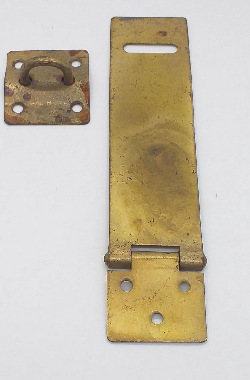 Hasp & Staple 5" BRASS/BLACK Sale