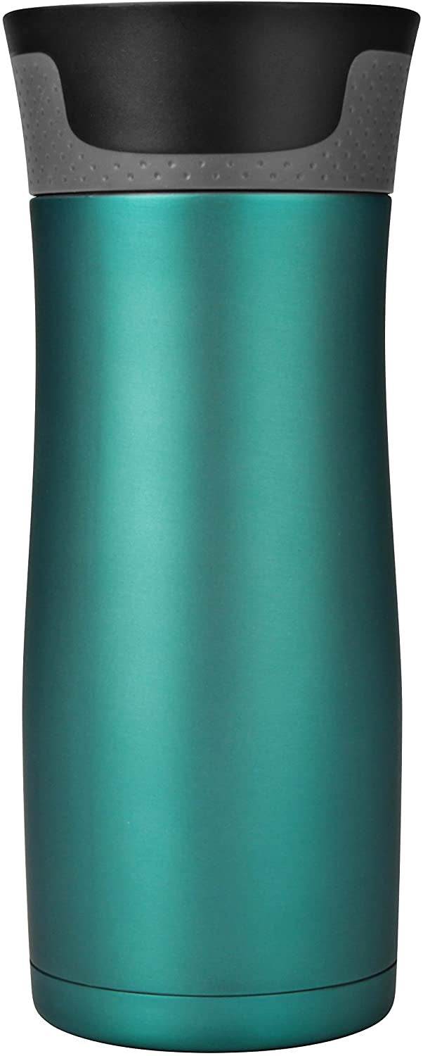 CONTIGO Travel Mug Autoseal West Loop VACCUUM-INSULATED Stainless Steel 16 OZ, Biscay Bay