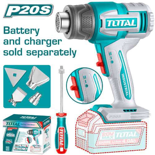 TOTAL Heat Gun 20V TBLI2006 Cordless