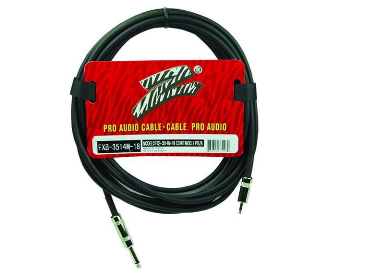 STUDIO Z Lead 1 1/4" Male Mono - 1 3.5MM Male Mono 18' FXB-3514M-18