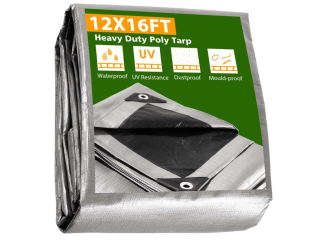 Tarpaulin Silver 12x16 275g