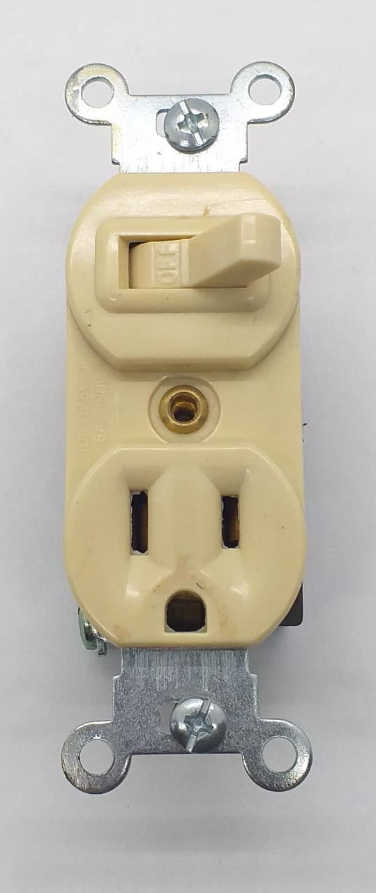 Point Duplex D/P W/SWITCH 10A Flush Type