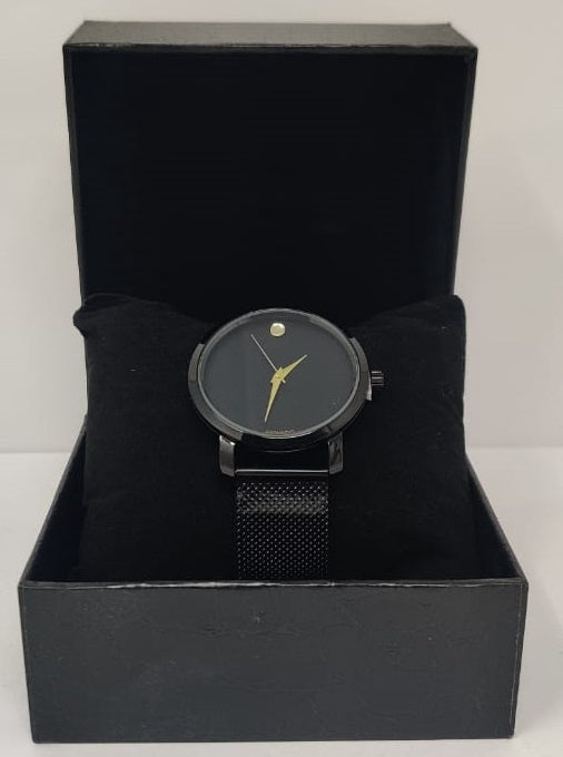 GENERIC Watch Fashion Men Black with Mesh Strap
