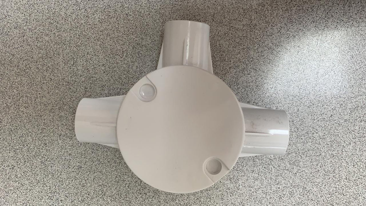 Conduit Box Circle 20MM 3WAY W/COVER Tee