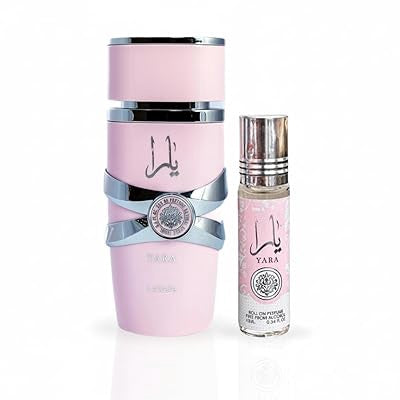 LATTAFA Fragrance Yara 2PC Set Eau De Parfum 3.4OZ & Oil