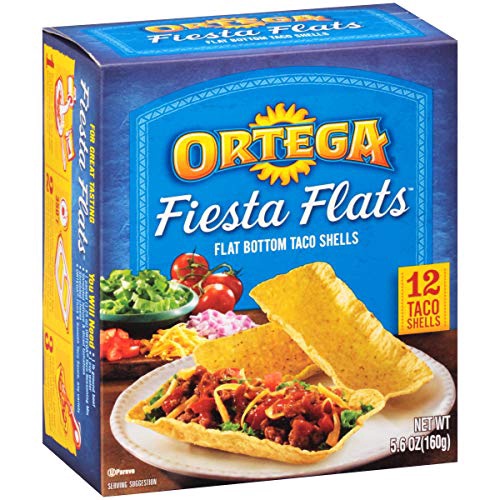 ORTEGA Taco Shell Fiesta Flats Flat Bottom 5.6OZ 160G