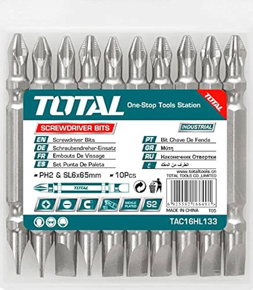 TOTAL Screwdriver Bit Set 10PCS TAC16HL133