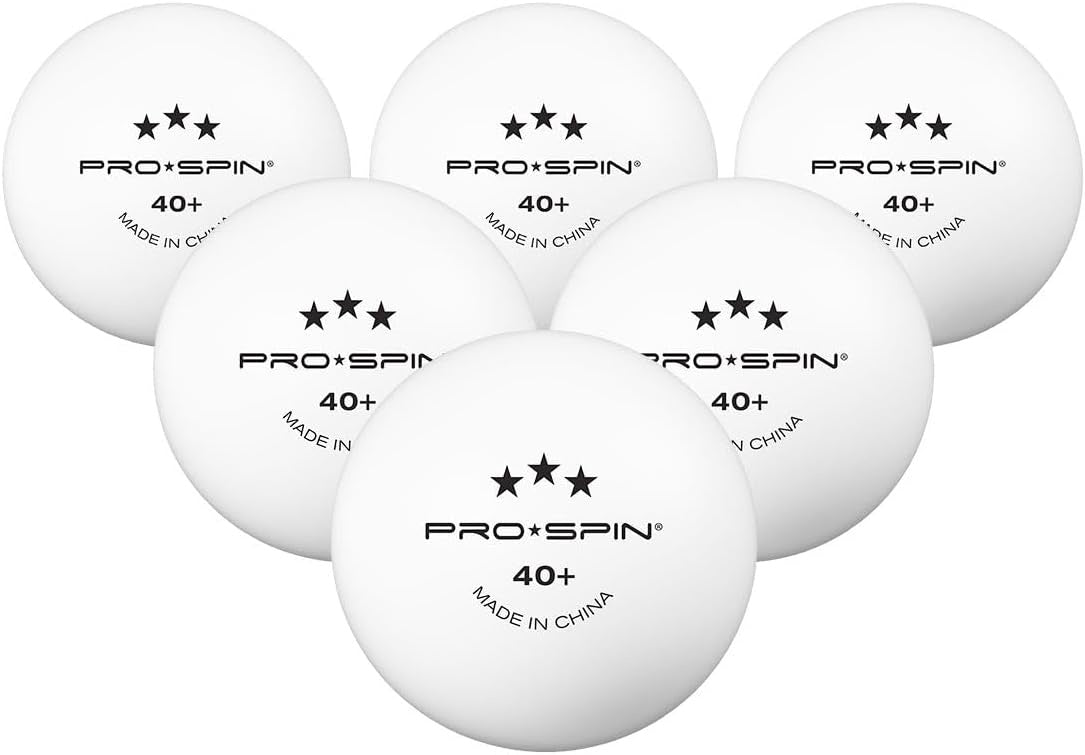 Table Tennis Balls Pro Spin 24PCS White