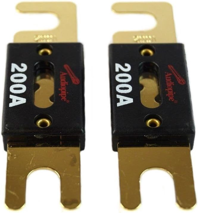 AUDIO PIPE Fuse Auto ANL-200A Gold Flat 200A 2PCS Pack