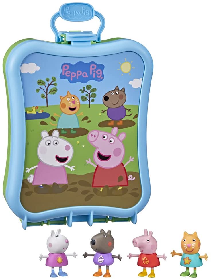 HASBRO Toy Peppa Pig Adventures Carrying Case & 4 Figures