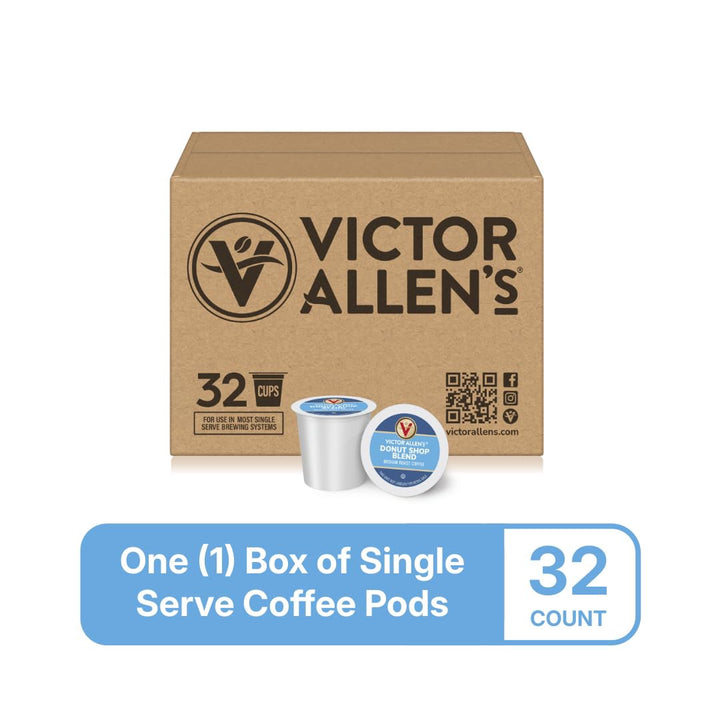 VICTOR ALLEN'S Coffee K-CUP Pods Keurig Donut Shop Medium Roast 32COUNT