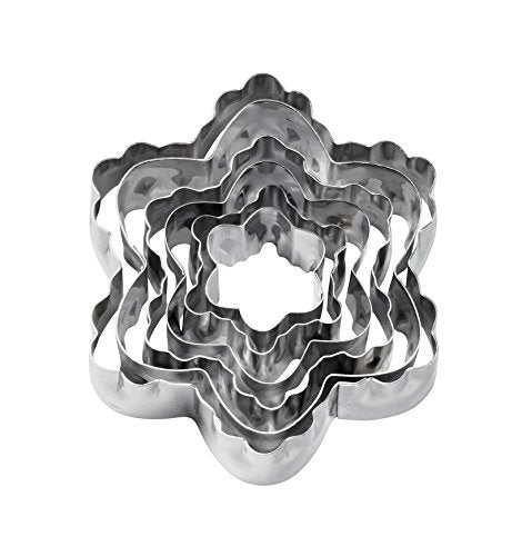 WILTON Baking Cookie Cutter Double CUT-OUTS 6PCS Set Flower 417-2586