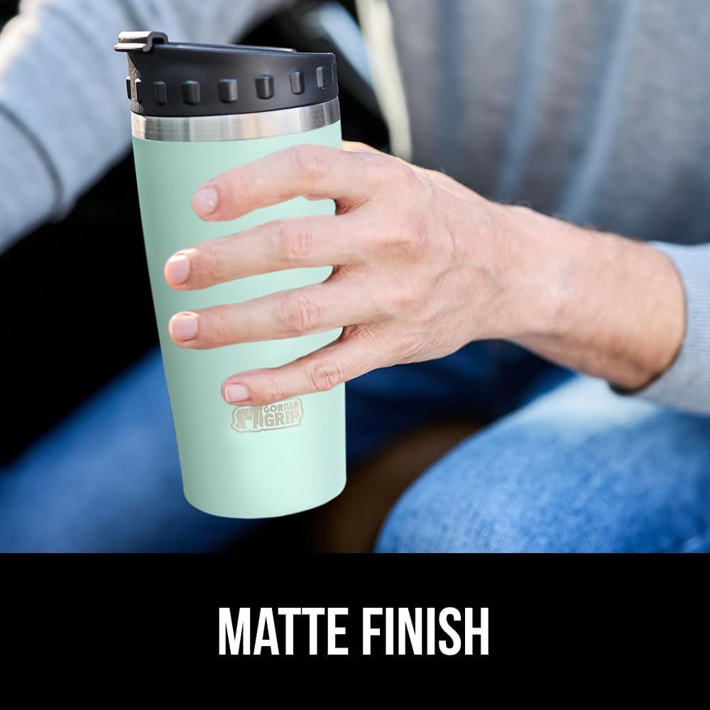 GORILLA GRIP Travel Mug 20OZ Coffee Stainless Steel Vacuum Insukated
