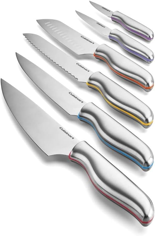 CUISINART Knife Set 12PCS C77-12PCS Classic Stainless Color Band