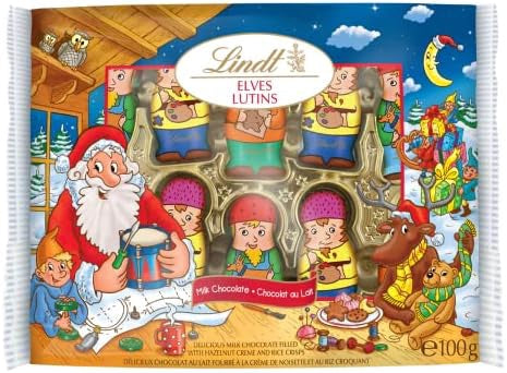 LINDT Elves Lutins Milk Chocolate 100G