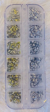 GENERIC Nail Art Rhinestones Foil Studs