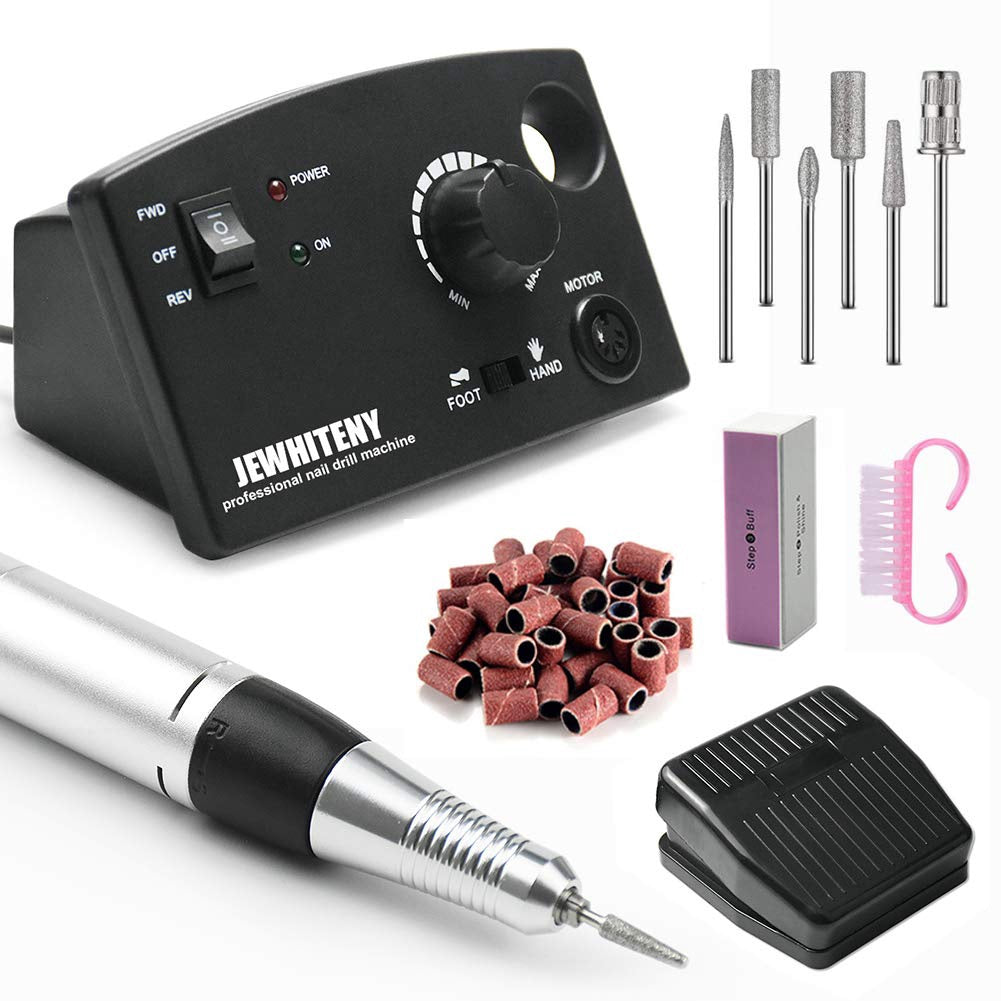 Nails Drill Polisher Jewhiteny Professional 110-240V Black 402