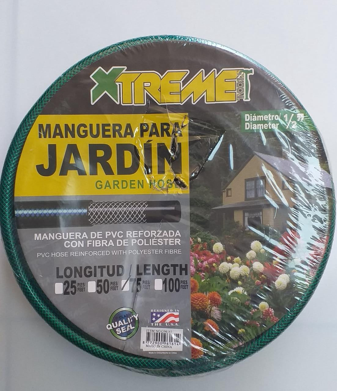 XTREME Hose 1/2" X 75' Jardin Reinforced #G96161