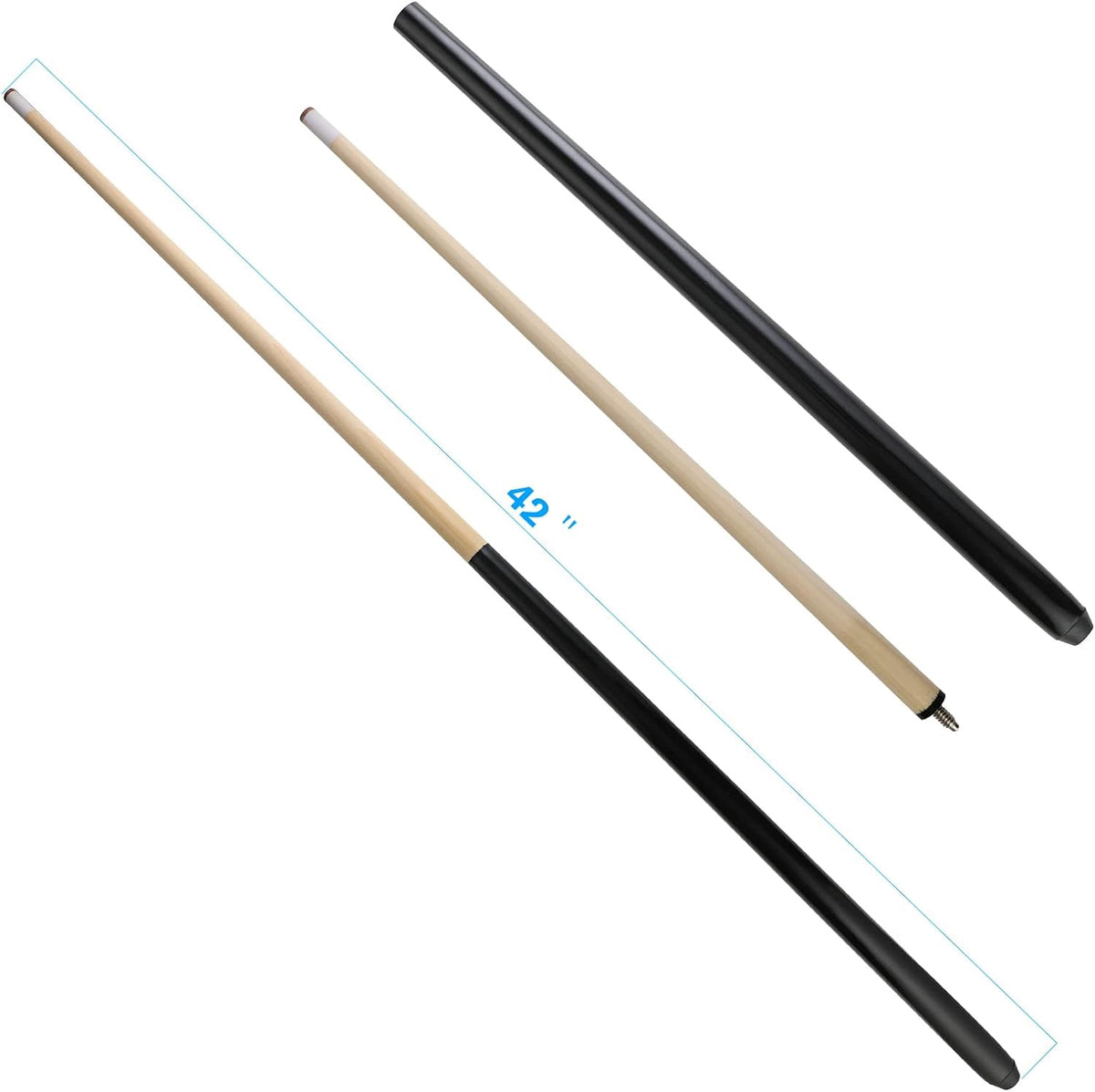 Pool Cue 42" 2PCS Screw Type Kids 12MM Tip