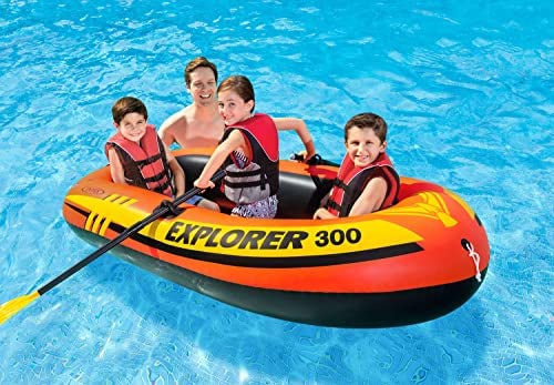 INTEX Pool 58332NP Explorer 300 Boat Set 83" X 46" X 16" with Pump