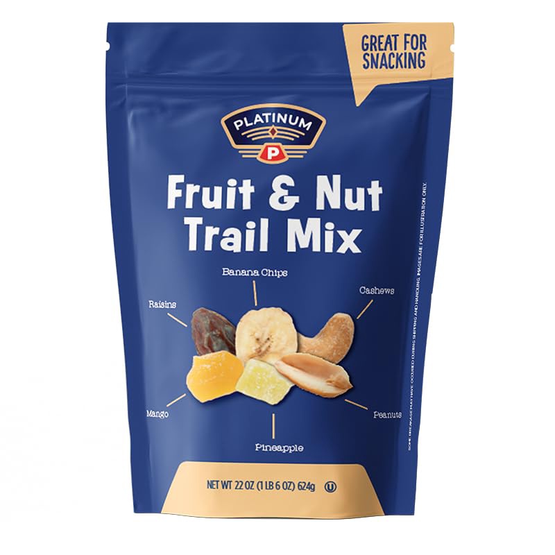 PLATINUM (FOOD) Platinum Nuts Trail Mix Fruit & Nut 22OZ 624G