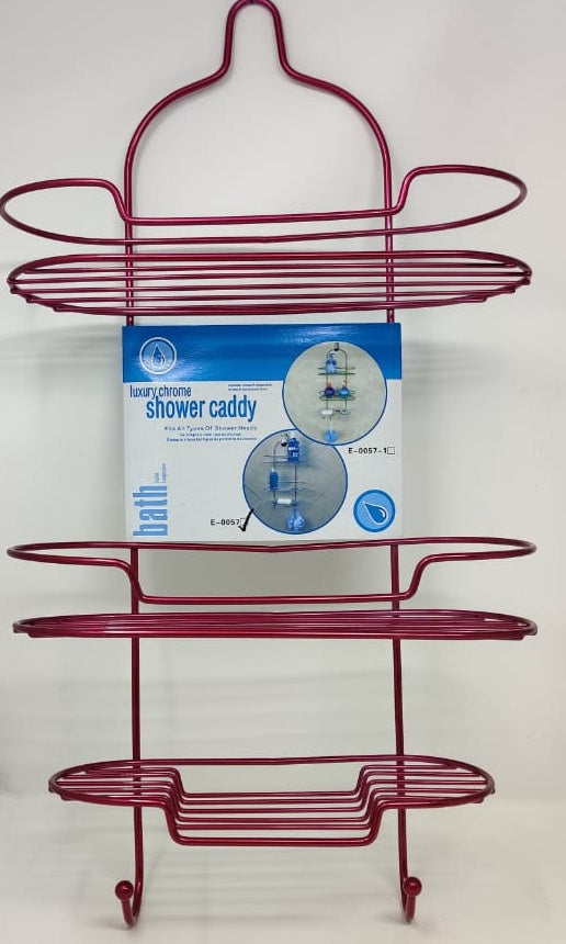 Shower Caddy 3 Teir Luxury Pink E-0057