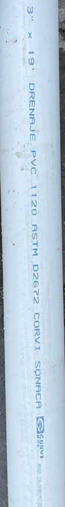 CORVI Pipe PVC 3" Dwv Light Drain Sonaca Dominica