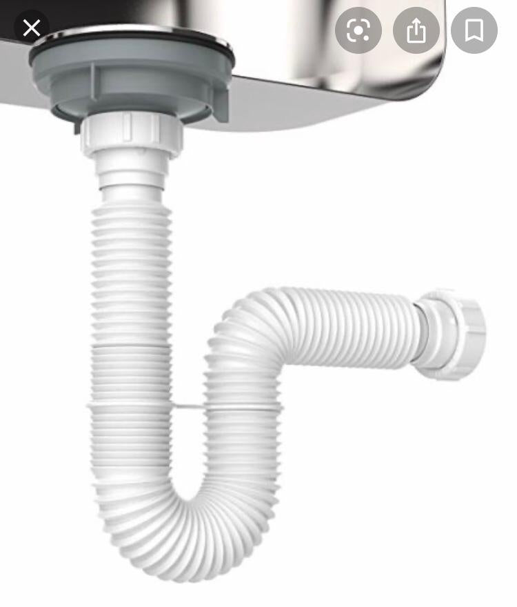 CMITT Waste Pipe Trap PVC Flexible