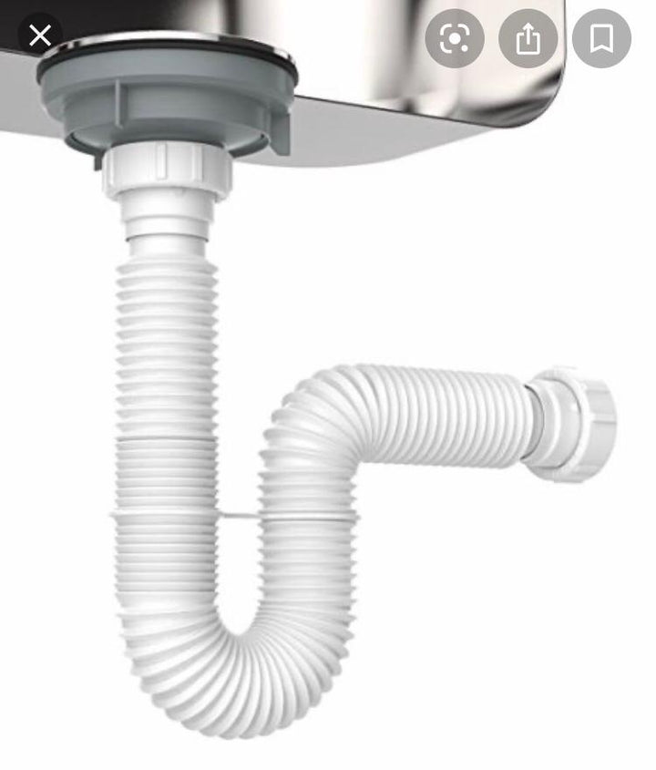 CMITT Waste Pipe Trap PVC Flexible