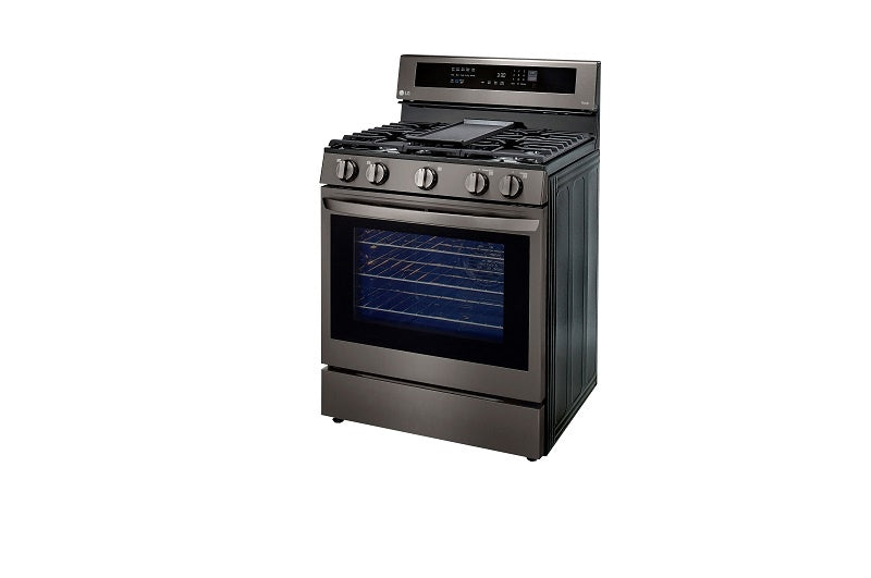 LG Stove 5 Burner 30" LRGL5825D with Air Fryer Smart WIFI True Convection Easy Clean with PLATE-GRIDDLE