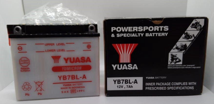 YUASA M/CYCLE Battery YB7BL-A 12V 7AH