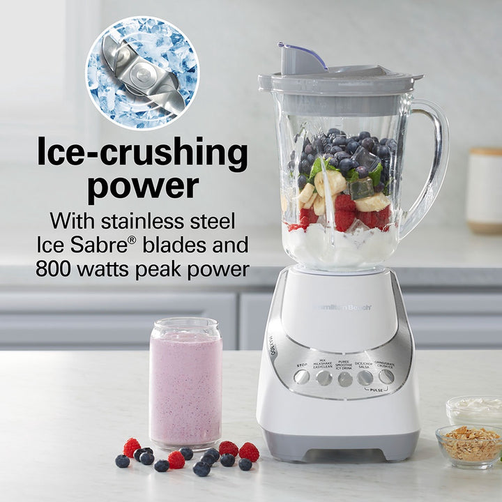 HAMILTON BEACH Blender 53532J Glass Jar Wave Action