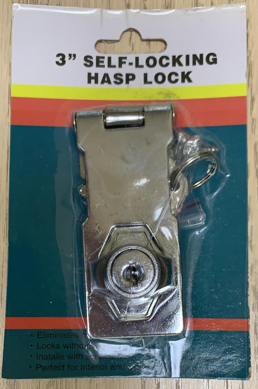 Hasp Lock 3" SELF-LOCKING