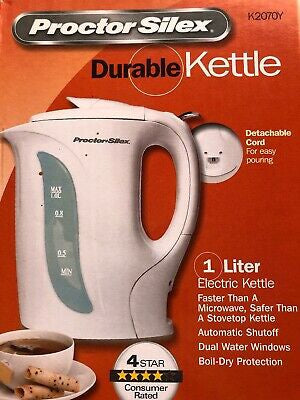 PROCTOR SILEX Kettle 1L K2070G K2070PS White