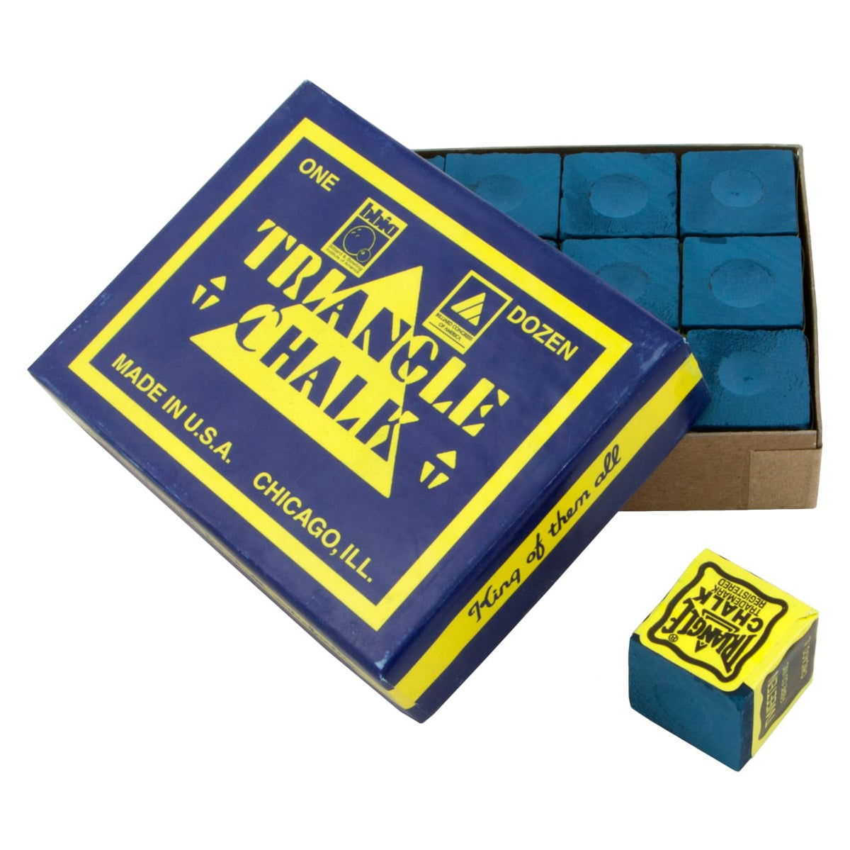 Pool Chalk Triangle King of Them All Sold Each