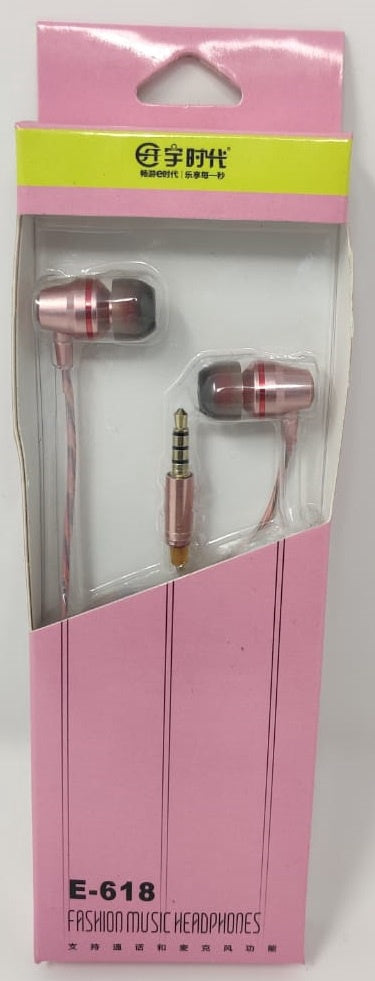 Earphones with Mic E-618 Fashion Music
