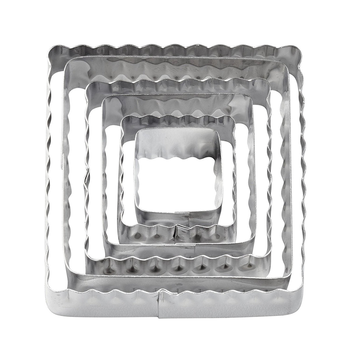 WILTON Baking Cookie Cutter Double CUT-OUTS 6PCS Set Square 417-2582
