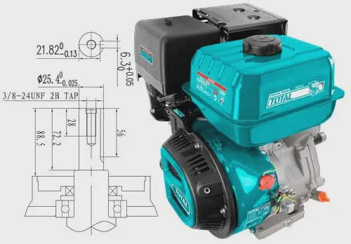 TOTAL Engine Gasoline TGEN1881 13HP