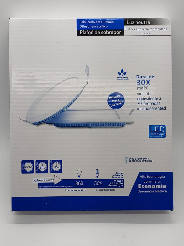 Light LED Panel 9W Round Warm White