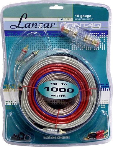 LANZAR Amplifier Wire Kit Car LQ102PS 10 Awg