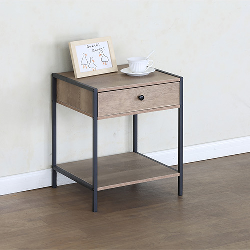 MUTBERG Night Stand Bed Side Table 1 Drawer 15.75" X 15.75" X 20" HAS-SHCTG404050