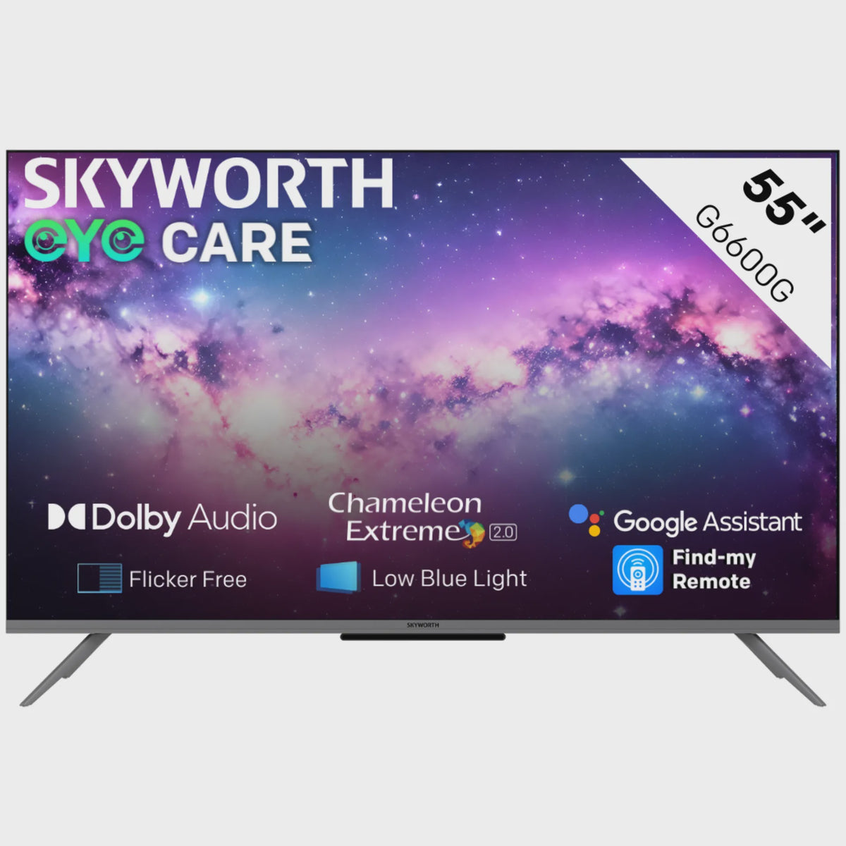 SKYWORTH Television 55" 55G66G Google TV Android Smart LED