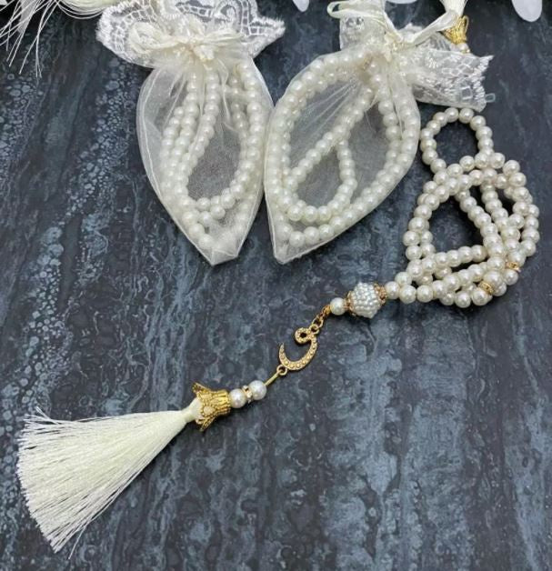 Tasbeeh Prayer Bead White Pearl