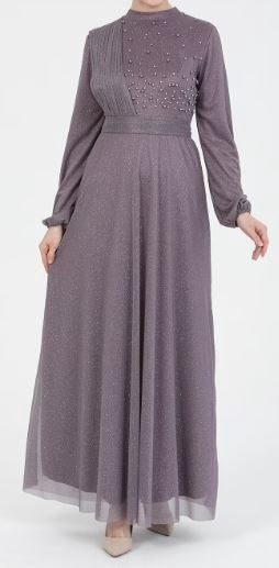Dress Evening Occasion Mauve / Burgandy / Black / Blue