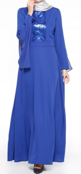 Dress Evening Royal Blue