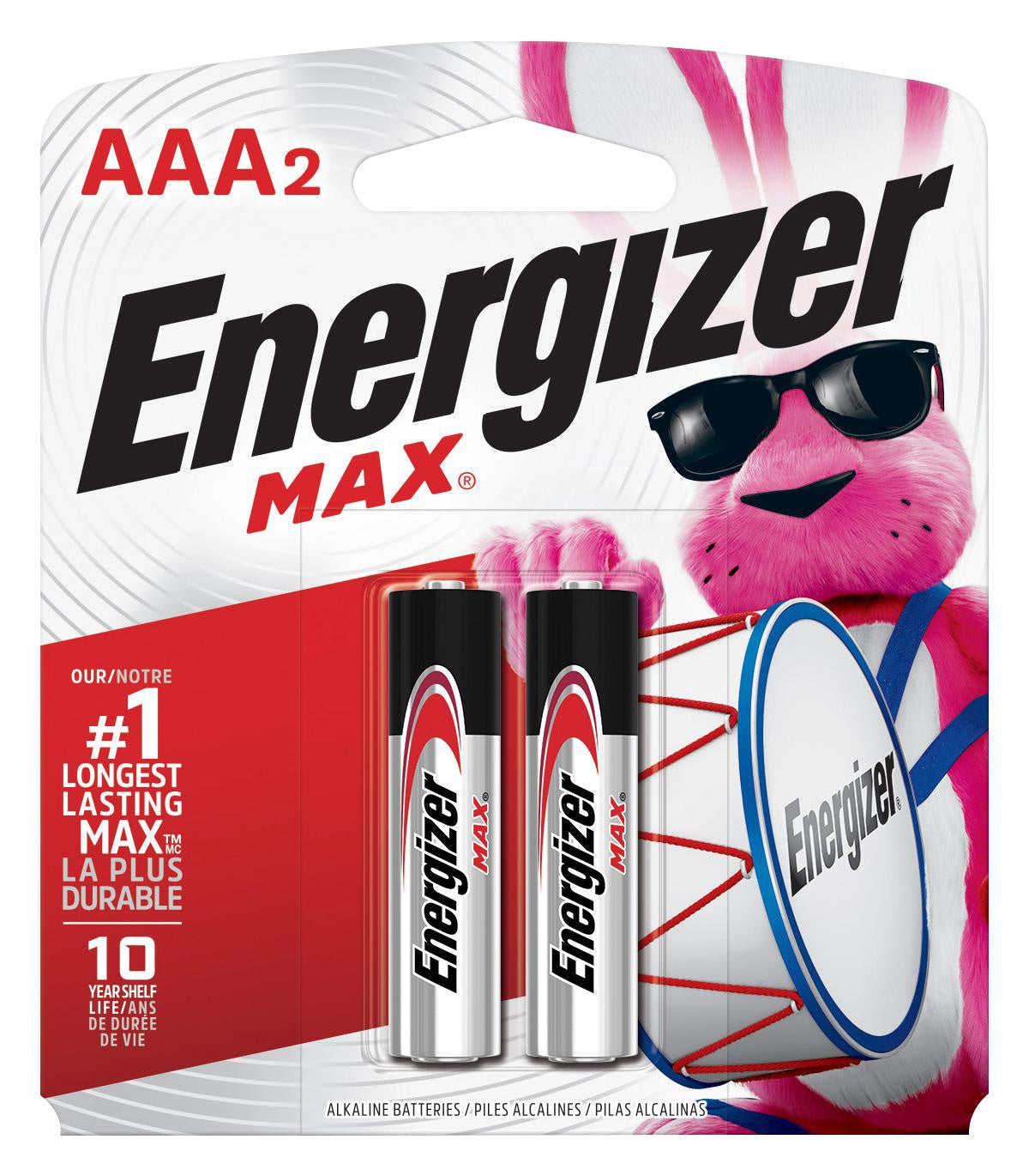 ENERGIZER Battery Aaa Max Alkaline 2PK E92BP-2 AAA2