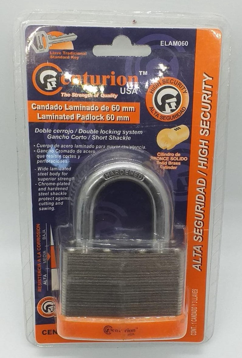 CENTURION Padlock 60MM Laminated ELAM060